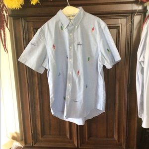 Ralph Lauren Men Short Sleeve Dress Shirt XL